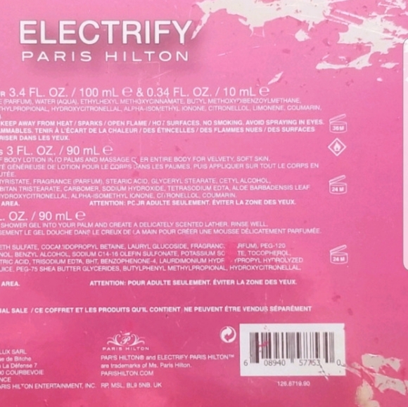 Electrify by Paris Hilton (4 Piece Fragrance Gift - Picture 4 of 7